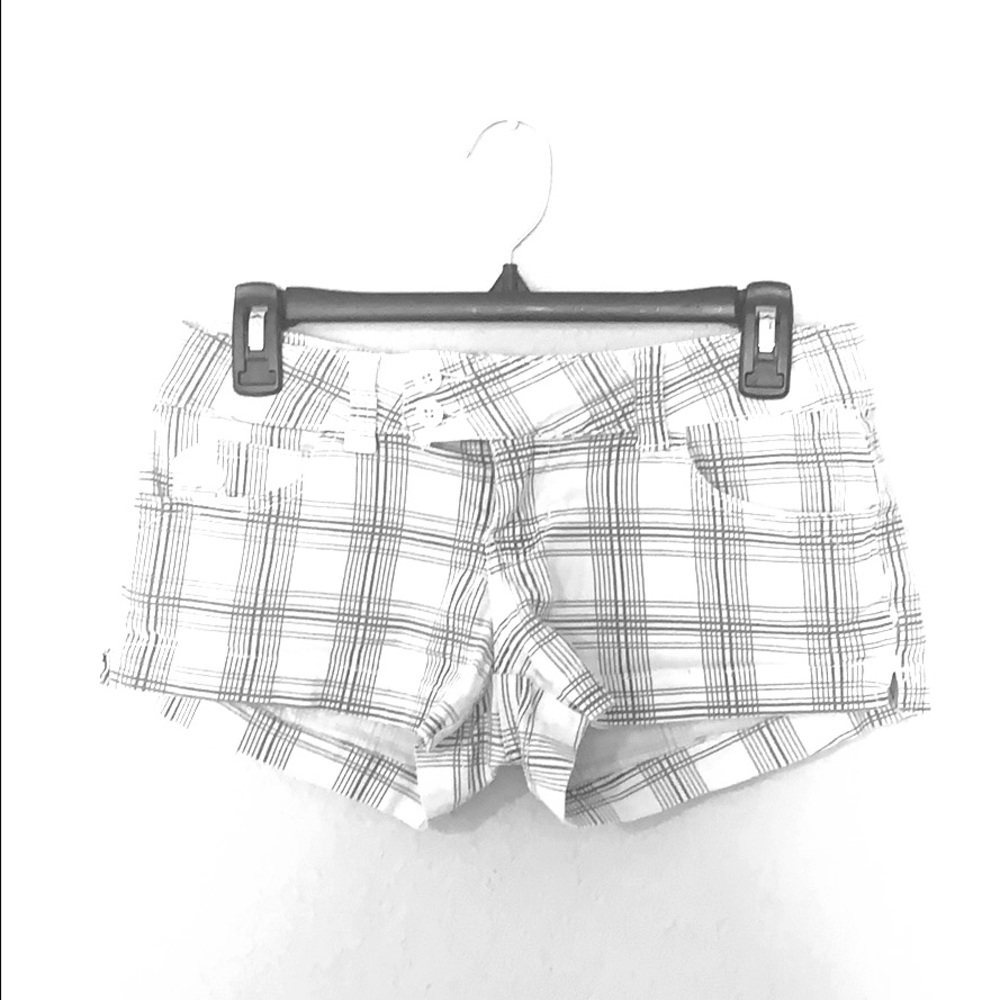 Striped white shorts